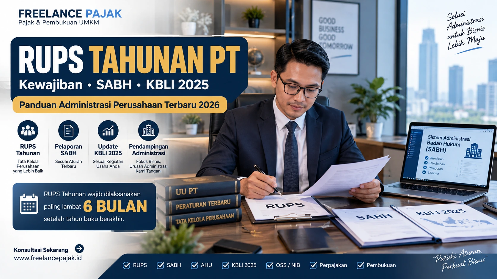 RUPS Tahunan PT pelaporan SABH dan update KBLI
