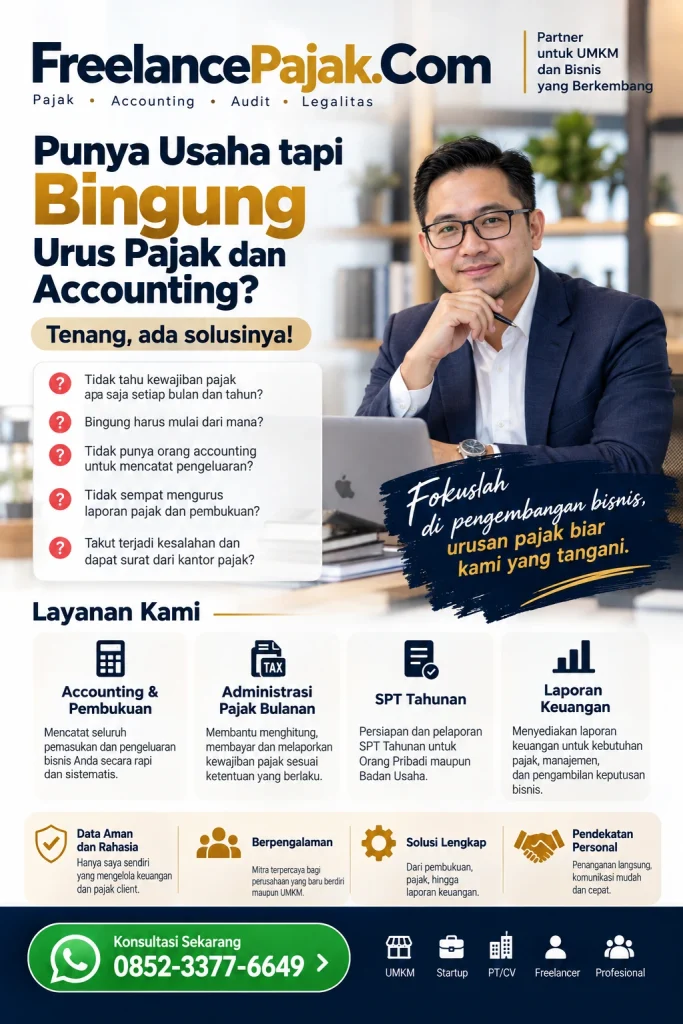 Jasa pajak dan accounting UMKM Freelance Pajak