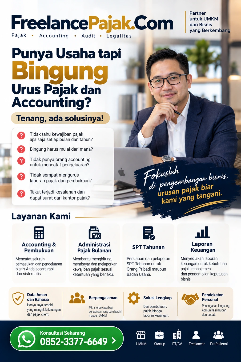 Jasa pajak dan accounting UMKM Freelance Pajak