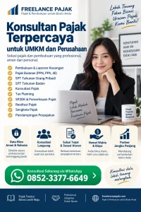 Konsultan pajak terpercaya Freelance Pajak untuk UMKM dan perusahaan